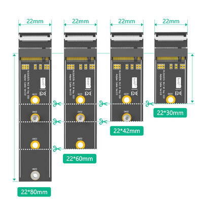 M.2 NGFF Adapter with High Speed FPC Cable for Key M to Key A+E Conversion Plug and Play Supports Windows 2000/7/8/10