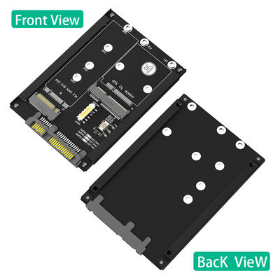 2 in 1 MSATA and B Key/B&M Key SSD to 2.5" SATA III Adapter - Supports 6Gbps and 2230/2242/2260/2280 SSDs