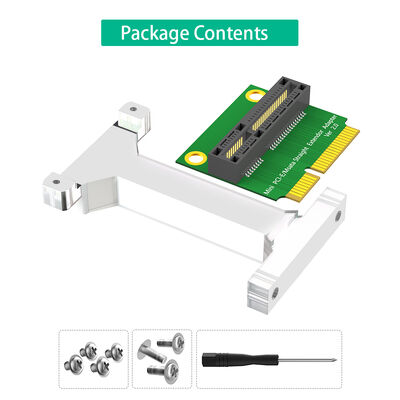 Mini PCI-E/mSATA Adapter with Vertical Installation Pin to Pin Design and Plastic Support Frame for 3G/4G WWAN LTE GPS and MSATA Card