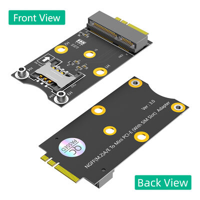 Mini PCI-E to M.2 NGFF Adapter with SIM Card Slot for High-Speed WiFi/WWAN/LTE Module Support