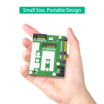 Dual M.2 SSD to Dual SATA3 Adapter with 2230/2242/2260 Compatibility for Computers and Laptops