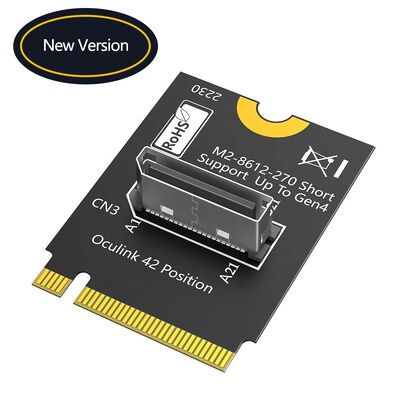 M.2 NVMe PCIe 4.0 X4 to SFF-8612 OcuLink Adapter for 2230 M-Key SSD and eGPU