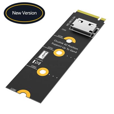 M.2 NVMe PCIe 4.0 X4 to OcuLink SFF-8612 4i Host Adapter with 64Gbps Data Transfer for SSD and eGPU