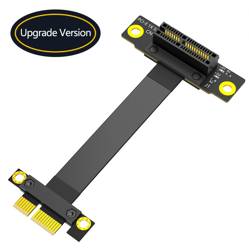 كابل PCI E 1X 36 سنًا بزاوية 270 درجة لـ PCI Express Gen3 بسرعة 8 جيجابت في الثانية، كابل تمديد PCI E