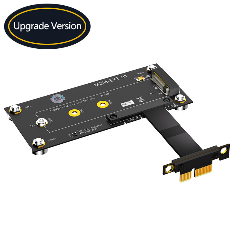 Nouvelle version M.2 NGFF NVME M-Key SSD à PCI-E 4X adaptateur de câble d'extension