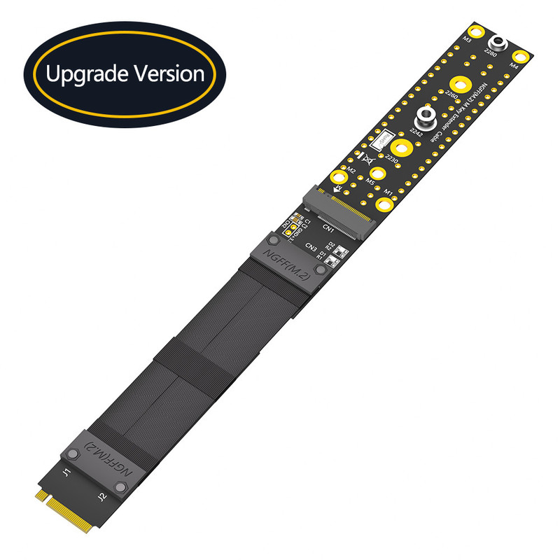 M.2 NGFF المفتاح M NVMe كابل امتداد SSD PCIe3.0 X4 كامل السرعة سرعة عالية كابل امتداد جهاز كمبيوتر سطح المكتب SSD