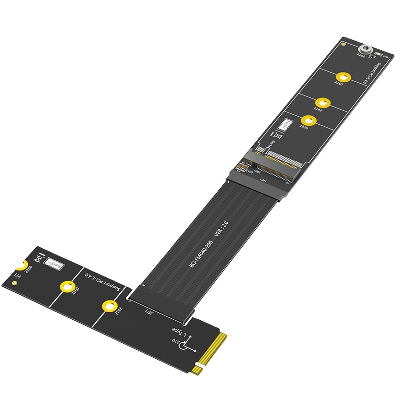 محول NVMe M.2 NGFF 270 درجة نقل البيانات 30 سم كابل SSD عالي السرعة