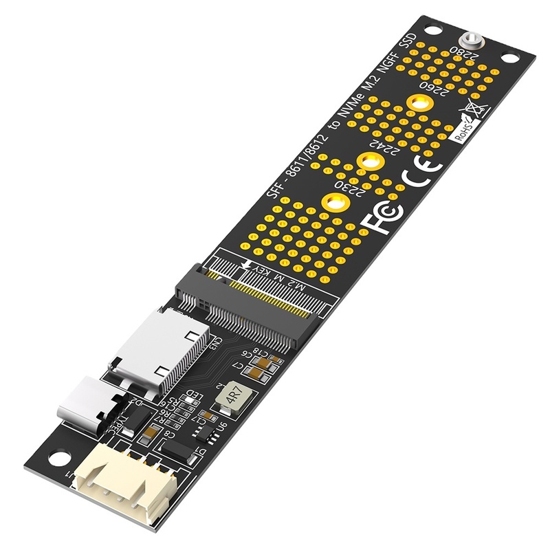 2 في 1 SFF 8639 محول M.2 NGFF U 2 Sff 8639 إلى محول Sata