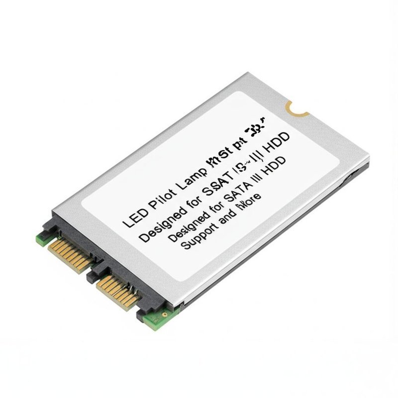 LED Pilot Lamp 2.5" mSATA Adapter Designed for SATA III HDD Support and More