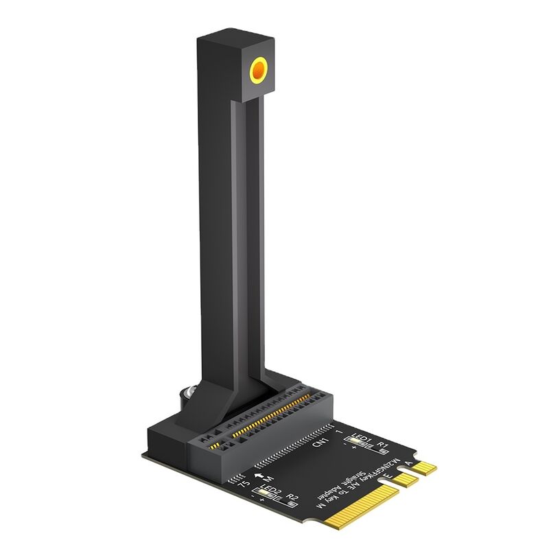 M.2 NGFF Adapter for High Speed Data Transmission with Vertical Installation and Plastic Support Frame