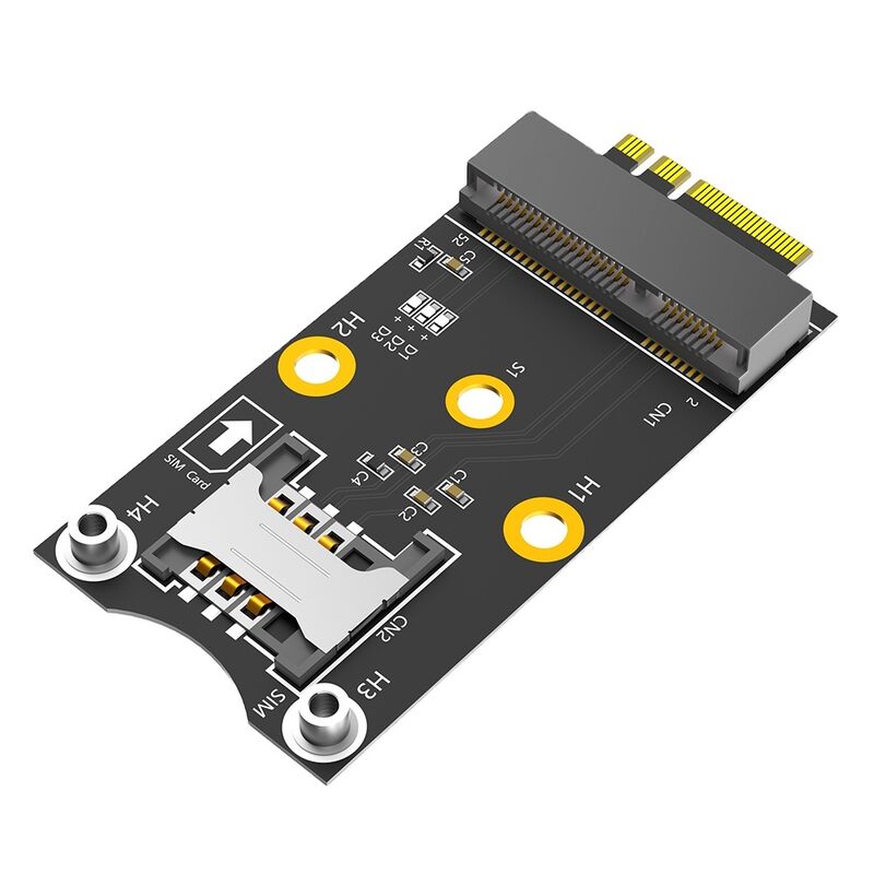 Mini PCI-E to M.2 NGFF Adapter with SIM Card Slot for High-Speed WiFi/WWAN/LTE Module Support