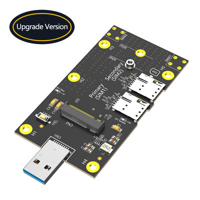 NGFF M.2 To USB 3.0 Adapter With Dual NANO SIM Card Slot For 3G / 4G / 5G Module